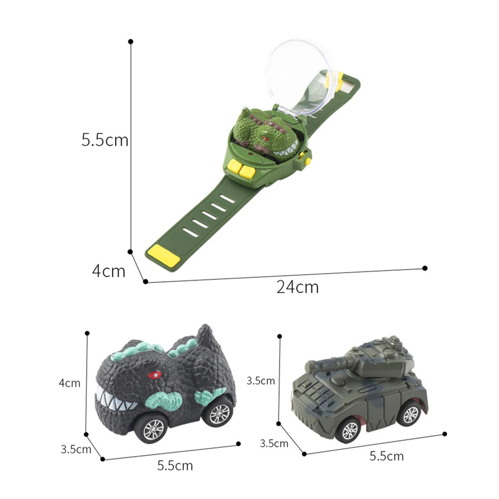 MotoDinoWatch - Mini Remote Control Car Watch