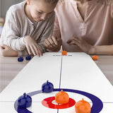 Mini Curling Game Indoor Tabletop Curling Game Set