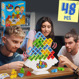 Tetra Tower Fun Balance Stacking Building Blocks Board Game for All