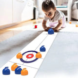 Mini Curling Game Indoor Tabletop Curling Game Set