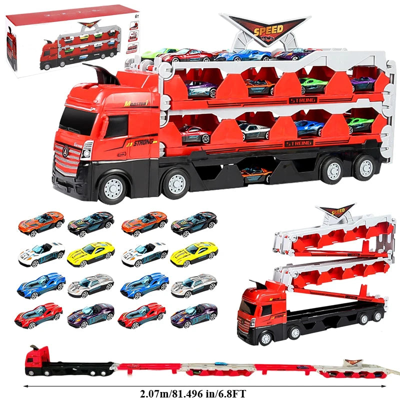 TurboTruck - Mega Hauler Truck With Ejection Race Track