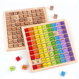 Wooden Montessori Multiplication Board Game - Learning Educational Math Toys for Kids