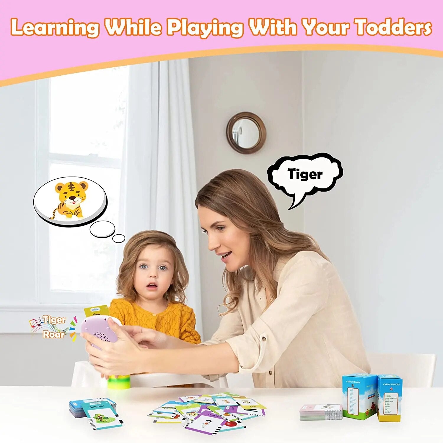 Learning Talking Flash Cards Kindergarten Kids English Language Electronic Audio Book Learn English Words Toys