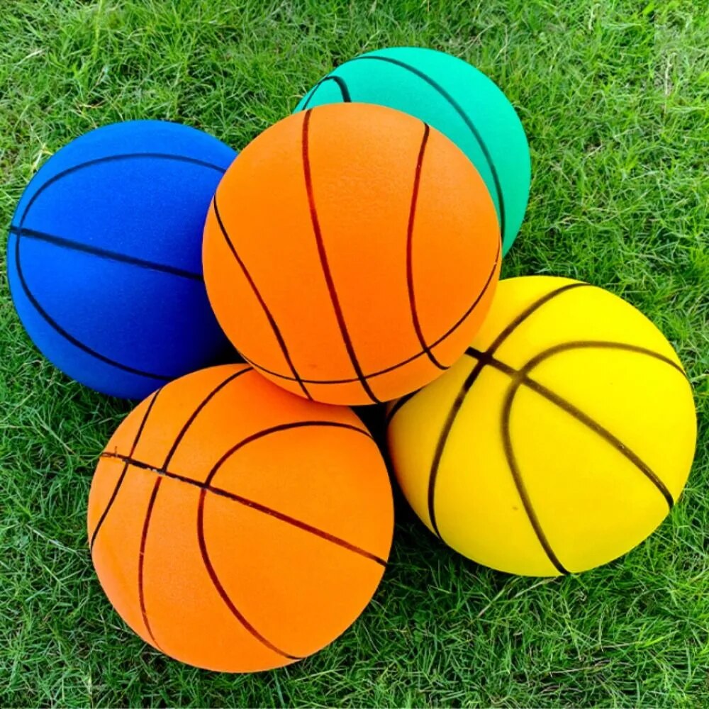 Bouncing Mute Balls Indoor Sports Balls Toys Children High Elasticity Low Decibel Silent Training Basketball