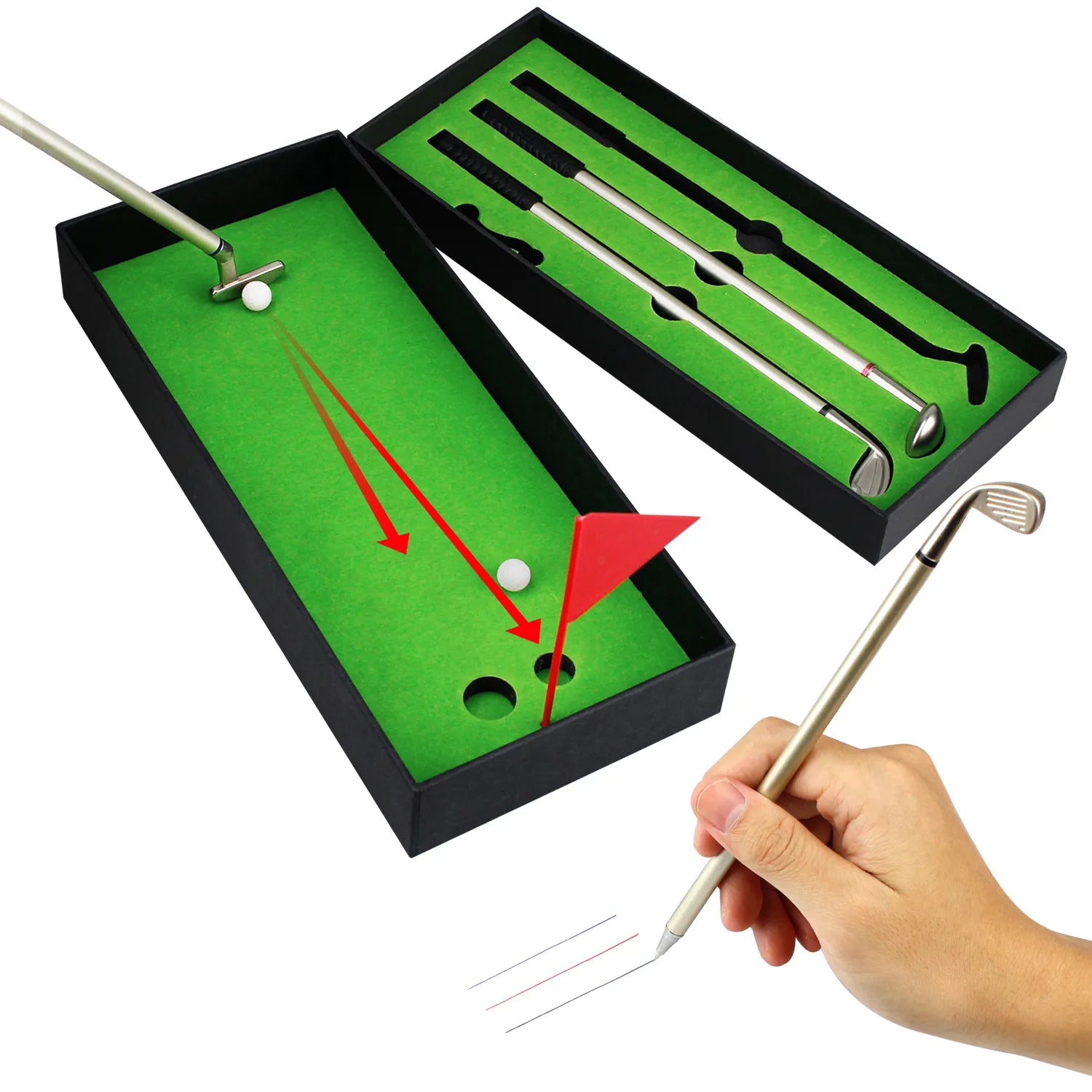 DeskPutt - Mini Desktop Golf Pen Set